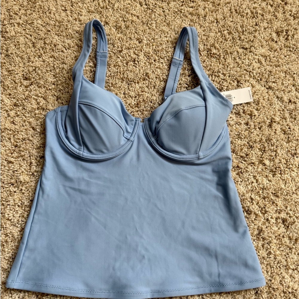 Old Navy Blue Bikini Swim Top with Adjustable Straps